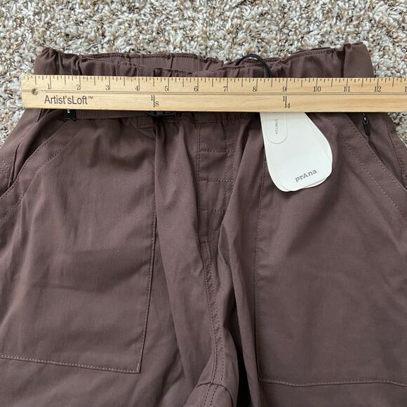 Prana Stretch Zion E-Waist Jogger Women's XS Mocha Relaxed Fit High Rise Cargo - Picture 7 of 10